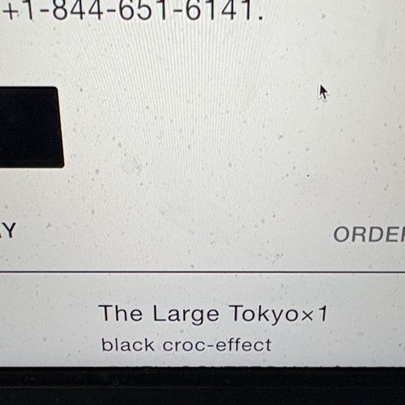 DeMellier the large Tokyo Black Croc Elegant Black Croc Shoulder Bag - Picture 8 of 8